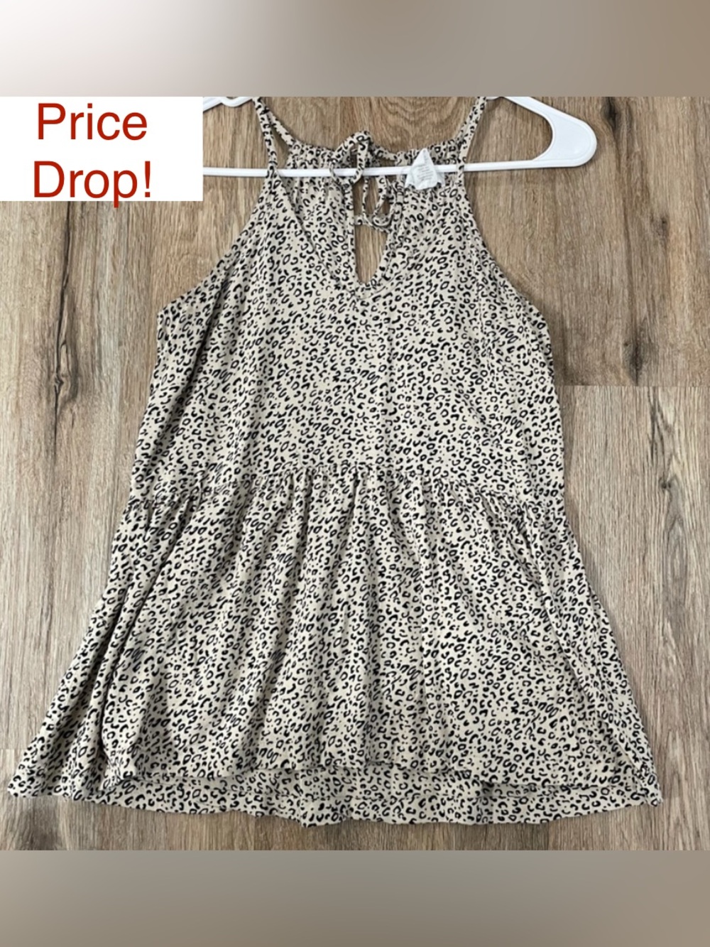 Cheetah print tank top